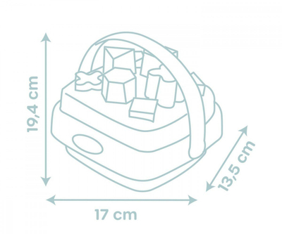 Едукативна играчка Smoby LS Shape Sorting Basket, за класифицирање форми, за деца 12m+