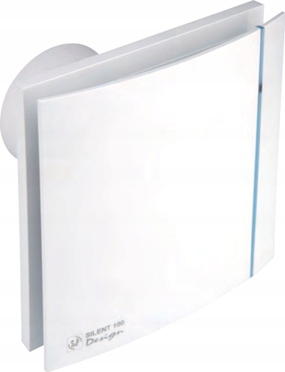 Ventilator banjo Venture S&P SILENT 200 CHZ DESIGN 3C, 230V, i bardhë