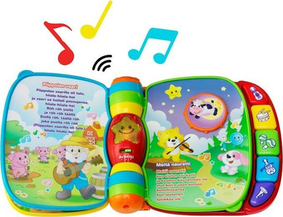 Lodër libër muzikor VTech Baby Musical Nursery Rhyme Book, me drita edhe tinguj, shumëngjyrësh