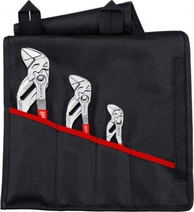 Set kapësa tubash Knipex, 3 copë 125mm 180mm 250mm, me çantë