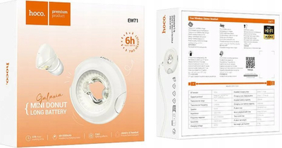 Kufje wireless HOCO EW71 Mini Rope, Bluetooth 5.4, TWS, me dritë atmosfere