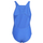 Детски костим за капење adidas Kids Solid Small Logo, материјал отпорен на хлор, сина
