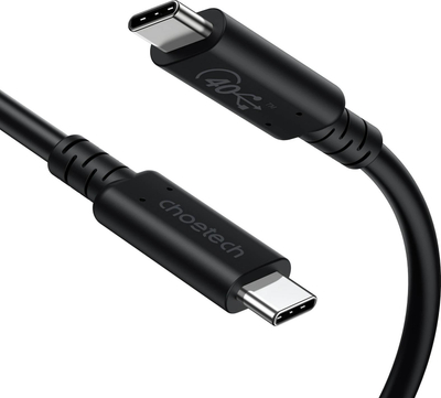 Kabllo USB C në USB C Choetech XCC-1028, 100W, 0.8m, e zezë