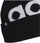 Kapelë dimri Adidas Sportswear Pompom Beanie H32425, triko e butë, logo e madhe, e zezë