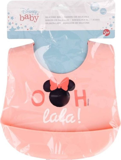 Лигавче со џеб Disney Mickey Mouse Minnie Mouse Indigo Dreams, силикон, сино