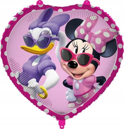 Balonë foli Godan Heart Minnie Junior Disney, 18", rozë