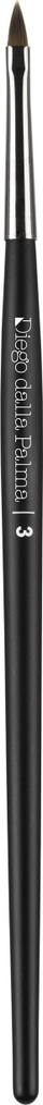 Penselë për buzë Diego Dalla Palma Lip Brush 3, precize, për buzëkuq dhe gloss, e zezë