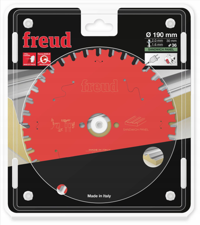 Teh sharre rrethore Freud F03FS09854, 190mm, 36 dhëmbë, ngjyrë argjend