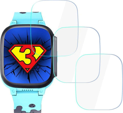 Film mbrojtës për ekran ore 3MK Watch Protection, për Garett Kids Spark 4G, set 3 copë, transparent