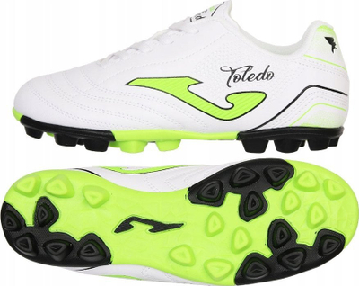 Këpuca futbolli Joma Toledo 2502 HG Jr, për kalamaj, për bar natyral, të bardha