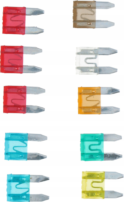 Set siguresash për veturë Dunlop, 10 copë, 10A 30A, shumengjyrëshe