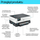 Инкџет печатач HP OfficeJet Pro 9110b, во боја, безжичен, сив