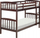 Krevat marinari për fëmijë Bunk Bed, dru pishe, 90 x 200 cm, ngjyrë druri e errët