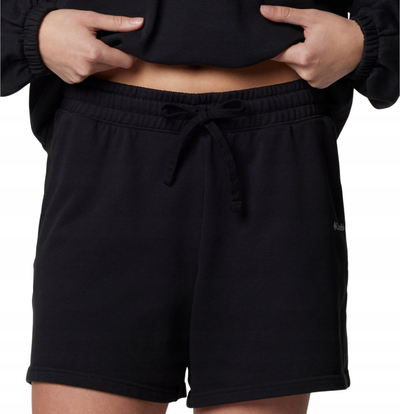 Shorta për femra Columbia Trek French Terry Wmns, pambuk poliester, me xhepa, të zeza