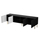 Komodë TV Cama Meble Jungle, 190x40.5x59.5cm, PAL MDF, e zezë mat me këmbë ari