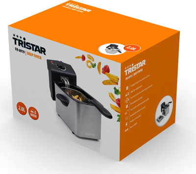 Fritezë me vaj Tristar FR-6919, 2L, 800W, gri