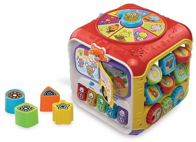 Lodër edukative kube VTech, 6 anë loje, me drita e tinguj, shumëngjyrëshe