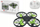 Dron lodër Syma X26 RC, 2.4G, bateri 3.7V, i zi