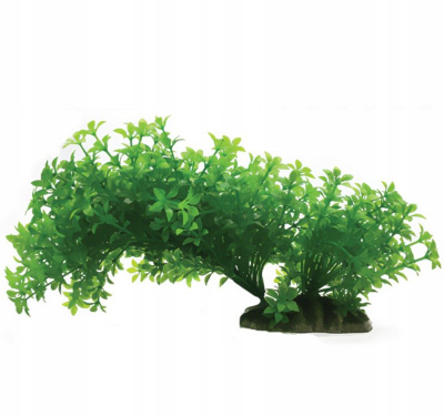 Bimë zbukurimi për akuarium Aqua Natura, plastike, 23 cm, jeshile