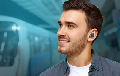 Безжични слушалки EarFun Free Pro 3 TW400L, TWS, ANC, сини