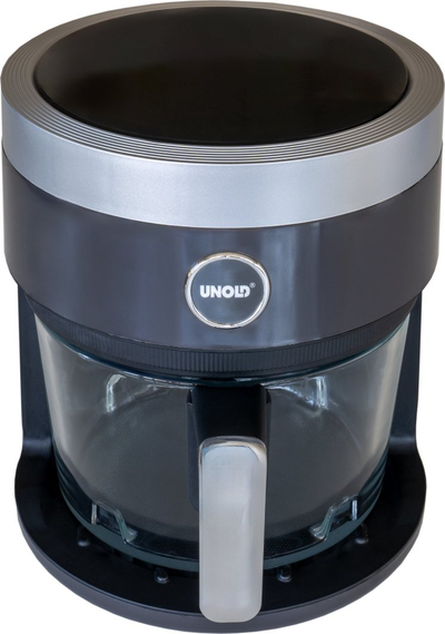 Fritezë me ajër Unold Glass 58695, 3.5L, 1200W, shportë xhami transparente