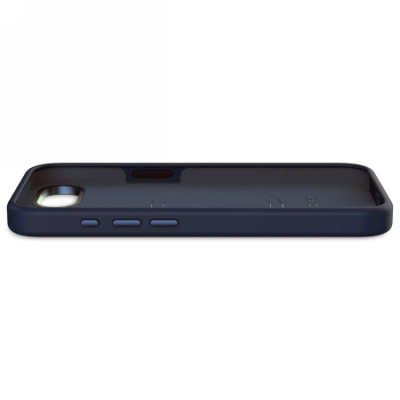Маска за телефон Decoded Silicone Backcover за iPhone 16e, MagSafe, темно сина