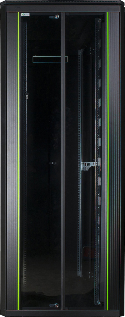 Kabinet rack Lanview RDL46U61BL, 46U, në këmbë, ngjyrë e zezë