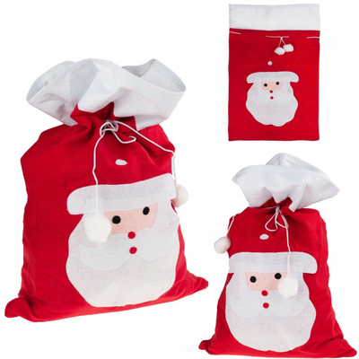 Џиновска вреќа за подароци Santa Claus Giant Gift Sack, 150x100 cm, декоративна, црвена