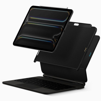 Mbrojtëse tablet Uniq Axel për iPad Pro 13" M4 2024, plastikë e hollë, e zezë