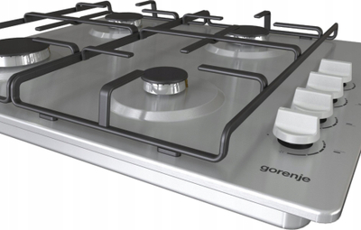 Pianurë me gaz Gorenje G640XHS, 4 zona, Wok, inox