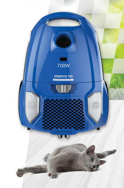 Fshesë me korent Heinner HVB-700, 700W, me qese 3L, blu