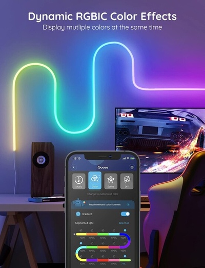 Shirit fleksibil Govee Neon SMART LED RGBIC, 3m