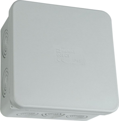 Kuti lidhëse hermetike Marlanvil 005.CS, 100x100x50 mm, IP65, gri