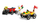 Set lodër LEGO City 60458 Pizza Van Racing Pack vs Fire Truck