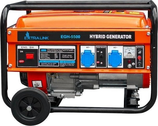 Gjenerator hibrid ExtraLink EGH-5500, 5.5 kW, benzinë LPG CNG, i zi