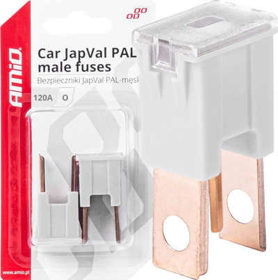 Осигурувач AMiO 03404 Fuse, 120A, сет 2 парчиња, бел