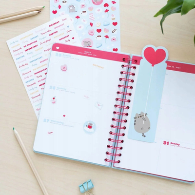 Planifikues javor shkollor Erik Pusheen Purfect Love, A5, viti 2023-2024, shumëngjyrësh
