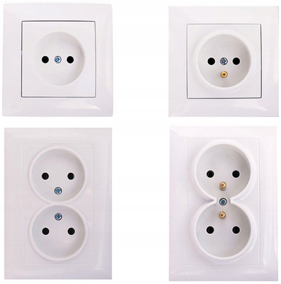 Prizë telefonike kompjuterike Wesa RJ11 RJ45, montim i brendshëm, e bardhë