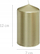 Kandil dekorativ Feeric Christmas Round Satin Gold, 335g, 12cm, i artë