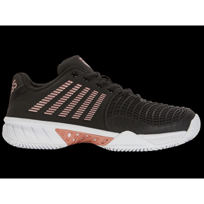 Патики за тенис за жени K-Swiss Court Express HB, кожа, ѓон EVA, црни