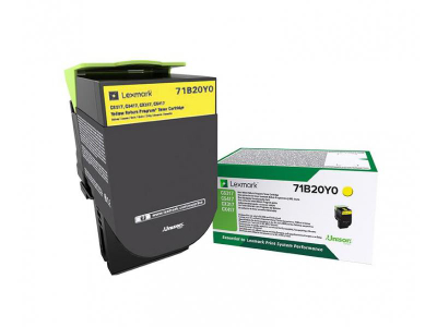 Toner Lexmark 71B20Y0, yellow, origjinal