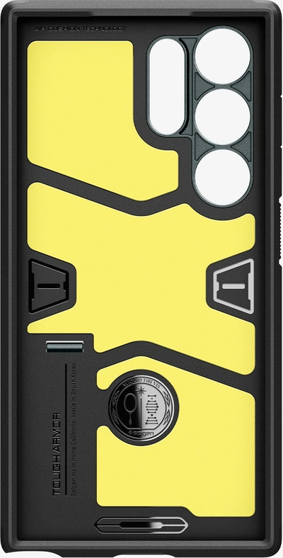 Mbulesë telefoni Spigen Tough Armor për Samsung Galaxy S24 Ultra, me qëndrim, jeshile abyss