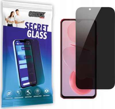 Xham mbrojtës privatësie Grizz SecretGlass për Ulefone Note 12p, 9H, oleofobik, transparent