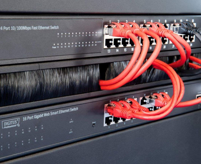 Kabllo rrjeti Telegärtner 100008648, CAT 6A S FTP, 5m, e zezë