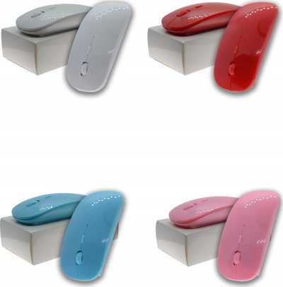 Mouse wireless Webzi SlimFit, optik 1600 DPI, i bardhë