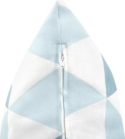 Jastëk për kopsht TRIFOS Geometric, 40 x 70 cm, model me figura, blu me të bardhë