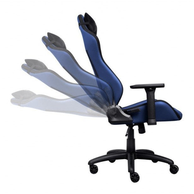 Karrige gaming Trust GXT714B Ruya Eco, ergonomike, mban deri 150 kg, blu me të zezë