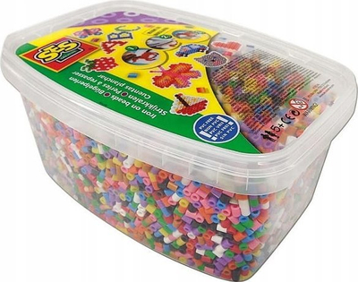 Set rruaza hekuri SES Creative Beedz 00779, 12000 copë, efekt glitter, shumëngjyrëshe