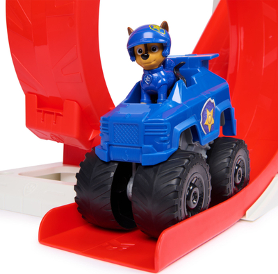 Lodër set Paw Patrol Rescue Wheels Super Loop Tower, kullë garimi 106 cm, me drita edhe zëra, shumëngjyrëshe