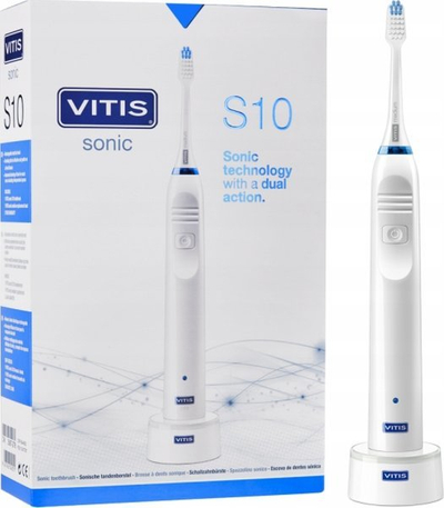 Furçë dhëmbësh elektrike VITIS Sonic S10, sonike, e rikarikueshme, e bardhë